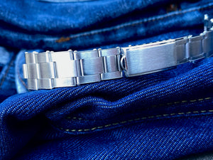 18mm NOS riveted oyster bracelet