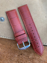 Load image into Gallery viewer, 24mm/22mm Hirsch &quot;Duke&quot; Alligator Embossed Calfskin
