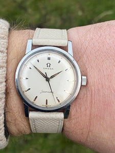 1959 Omega Seamaster with lovely dial and pumpkin lume *SERVICED*