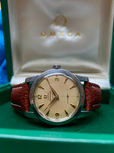 1952 Rare Omega Automatic Seamaster ”beefy” with honeycomb dial