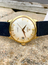 Load image into Gallery viewer, 1960 Omega Automatic Geneve (rare Italic dial) in solid 18k case *SERVICED*