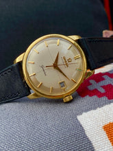 Load image into Gallery viewer, 1960 Omega Automatic Geneve (rare Italic dial) in solid 18k case *SERVICED*