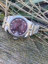 Load image into Gallery viewer, 2015 Rolex Datejust *Black Mother of Pearl” 10 diamonds