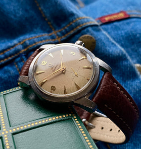 1952 Rare Omega Automatic Seamaster ”beefy” with honeycomb dial