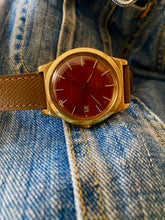 Load image into Gallery viewer, 1972 Omega Geneve with rare red dial *SERVICED*