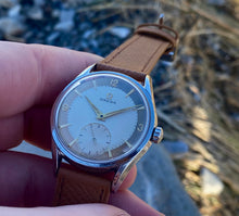 Load image into Gallery viewer, 1954 Omega with beautiful two-tone dial *SERVICED*