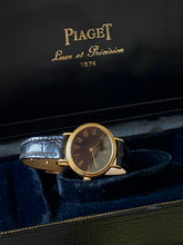 Load image into Gallery viewer, 1975 Piaget in 18k solid gold with box, cert and 18k gold Piaget buckle