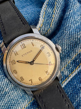 Load image into Gallery viewer, 1940’s ”fat case” Eterna with lovely dial *SERVICED*