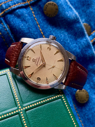 1952 Rare Omega Automatic Seamaster ”beefy” with honeycomb dial