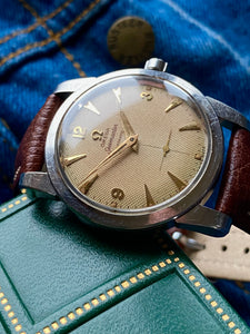 1952 Rare Omega Automatic Seamaster ”beefy” with honeycomb dial