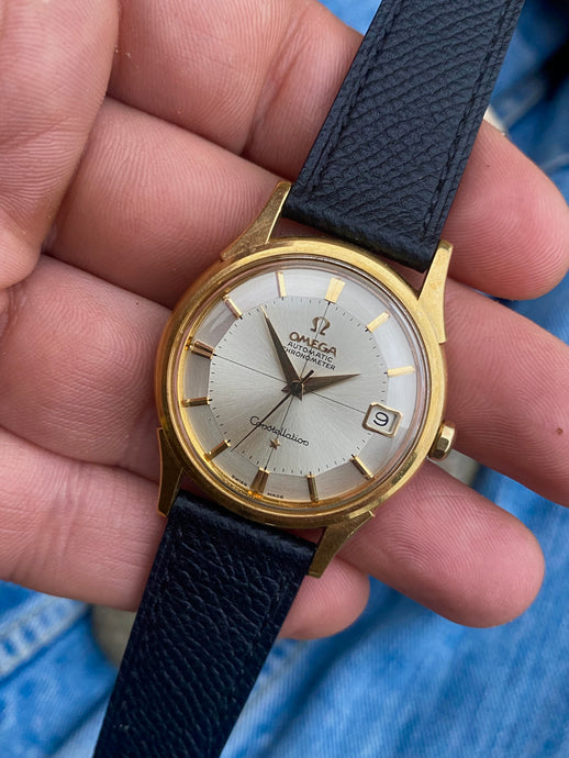1961 Omega Constellation ”Pie-Pan” 18k solid gold DeLuxe