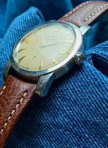 1952 Rare Omega Automatic Seamaster ”beefy” with honeycomb dial