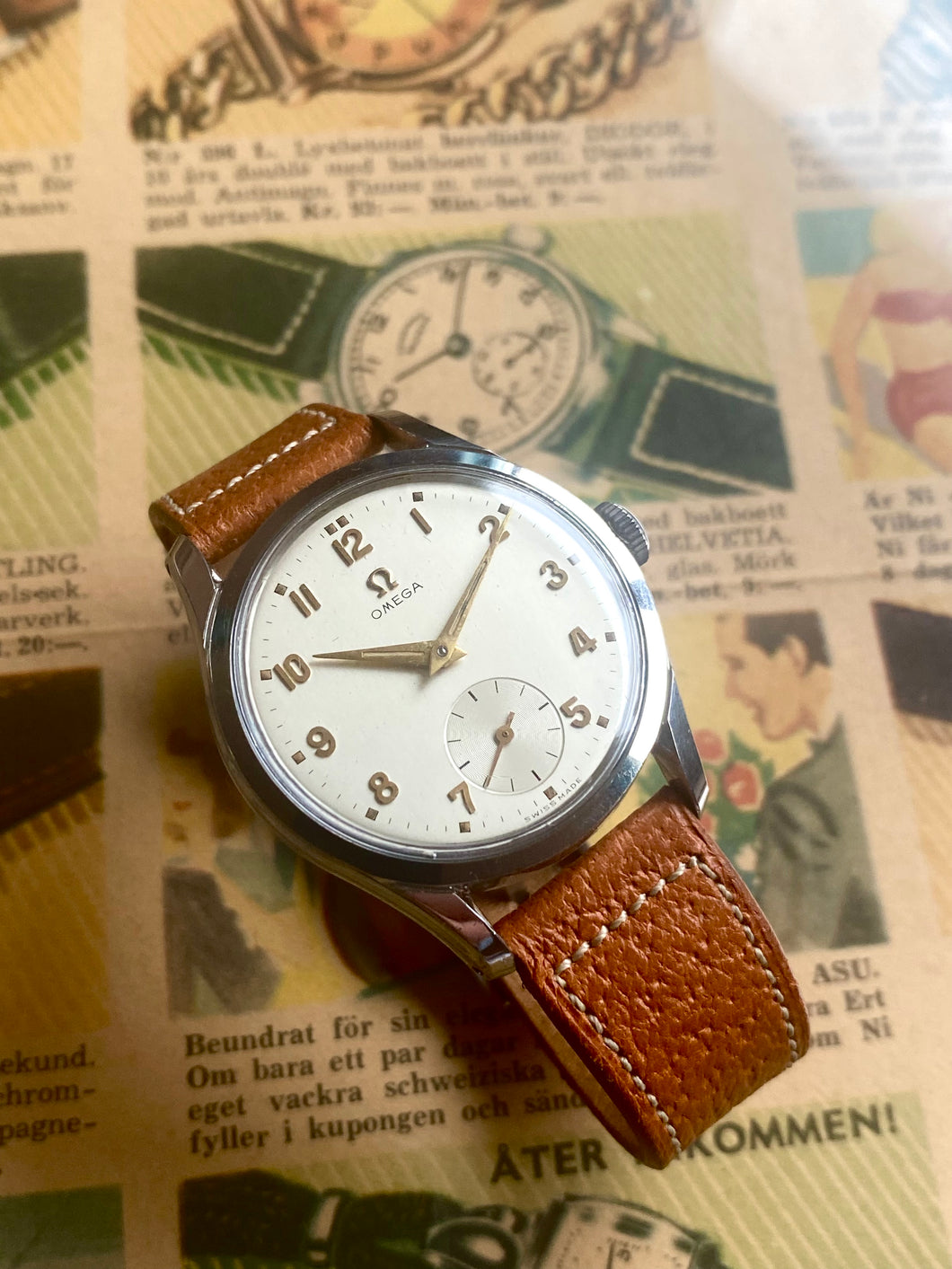 1952 Omega 2639-10, 36mm case and SERVICED movement
