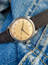 Load image into Gallery viewer, 1940’s ”fat case” Eterna with lovely dial *SERVICED*