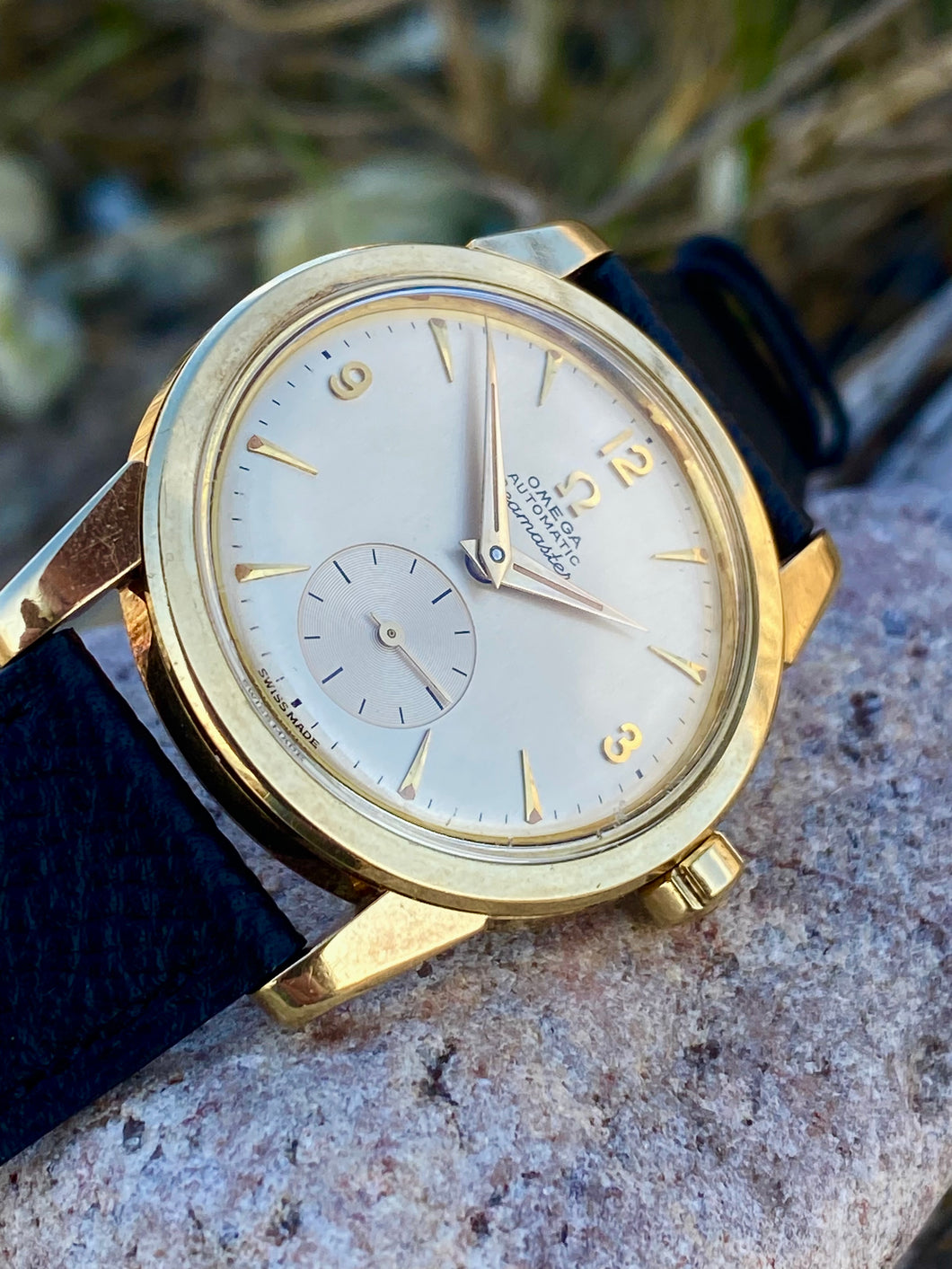 1954 Rare solid 14k gold Omega Seamaster 