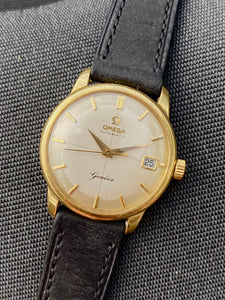 1960 Omega Automatic Geneve (rare Italic dial) in solid 18k case *SERVICED*