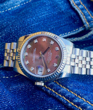 Load image into Gallery viewer, 2015 Rolex Datejust *Black Mother of Pearl” 10 diamonds