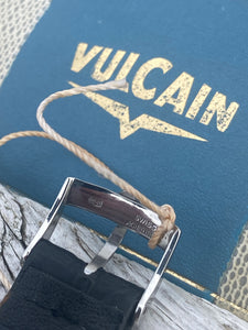 1960s Vulcain ”Cricket” with original box, buckle and strap. Near NOS. *SERVICED*