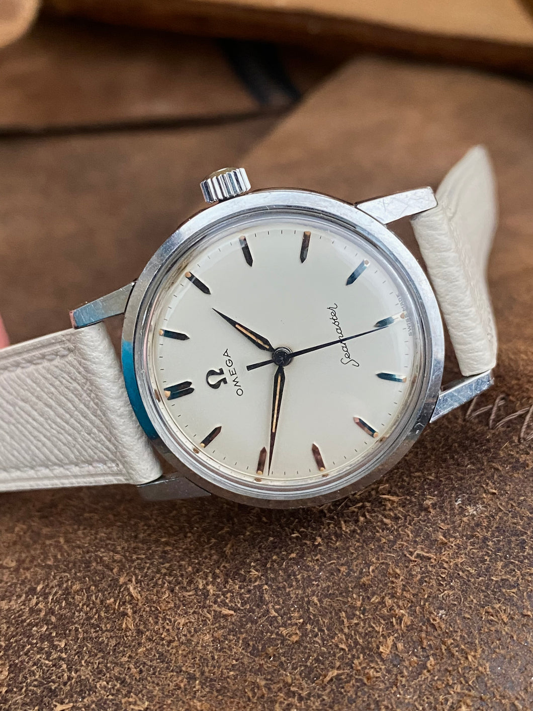 1959 Omega Seamaster with lovely dial and pumpkin lume *SERVICED*