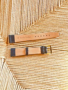 20/18mm NOS Leather strap (black)