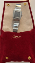 Load image into Gallery viewer, Rare Cartier Santos Carrée ”Slate grey” dial. Unpolished and serviced