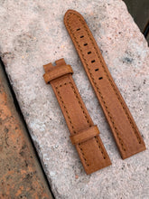 Load image into Gallery viewer, 18/16mm Light Brown leather strap
