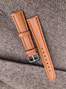 18/16 "Cognac" leather strap with quick-release springbars