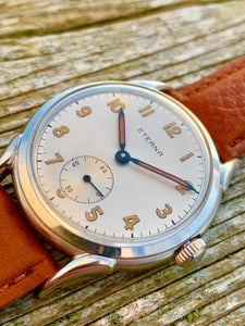 1950’s Vintage Eterna with amazing original dial and teardrops lugs