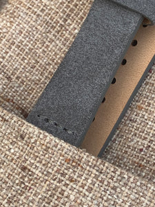 18/16mm "Cement Grey" suede strap