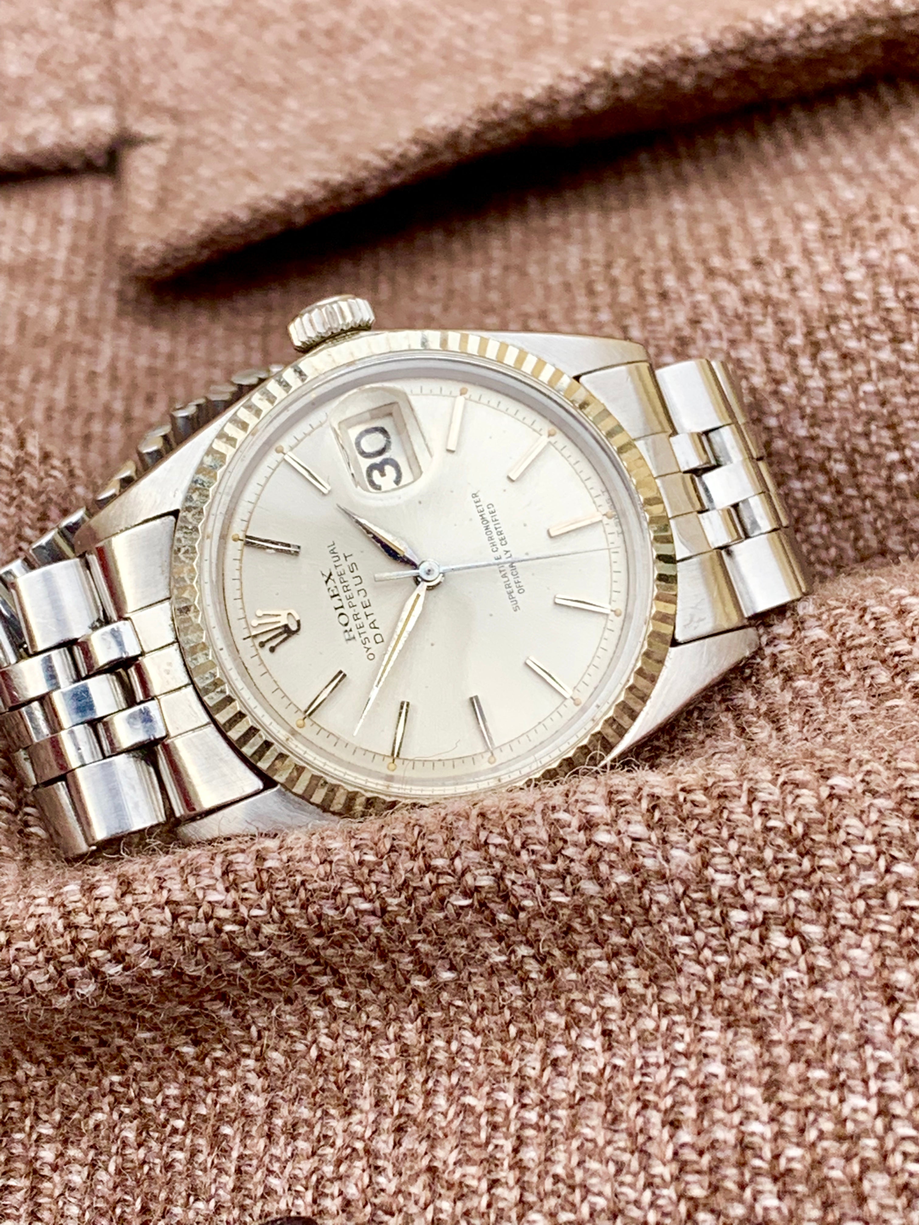 1964 Vintage Rolex Datejust 1601 silver dial – WOFS Watches