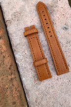 Load image into Gallery viewer, 18/16mm Light Brown leather strap