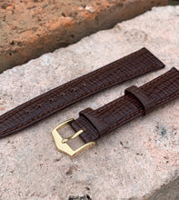 Load image into Gallery viewer, 19/16mm dark brown genuin leather strap