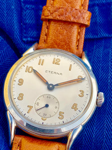 1950’s Vintage Eterna with amazing original dial and teardrops lugs