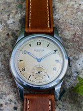 Load image into Gallery viewer, 1947 rare Longines Suiza &quot;sei tacche&quot; in 35mm case