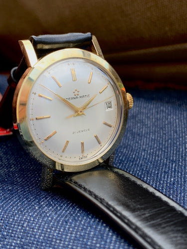 1960's Near NOS Eterna-Matic with original tags and buckle