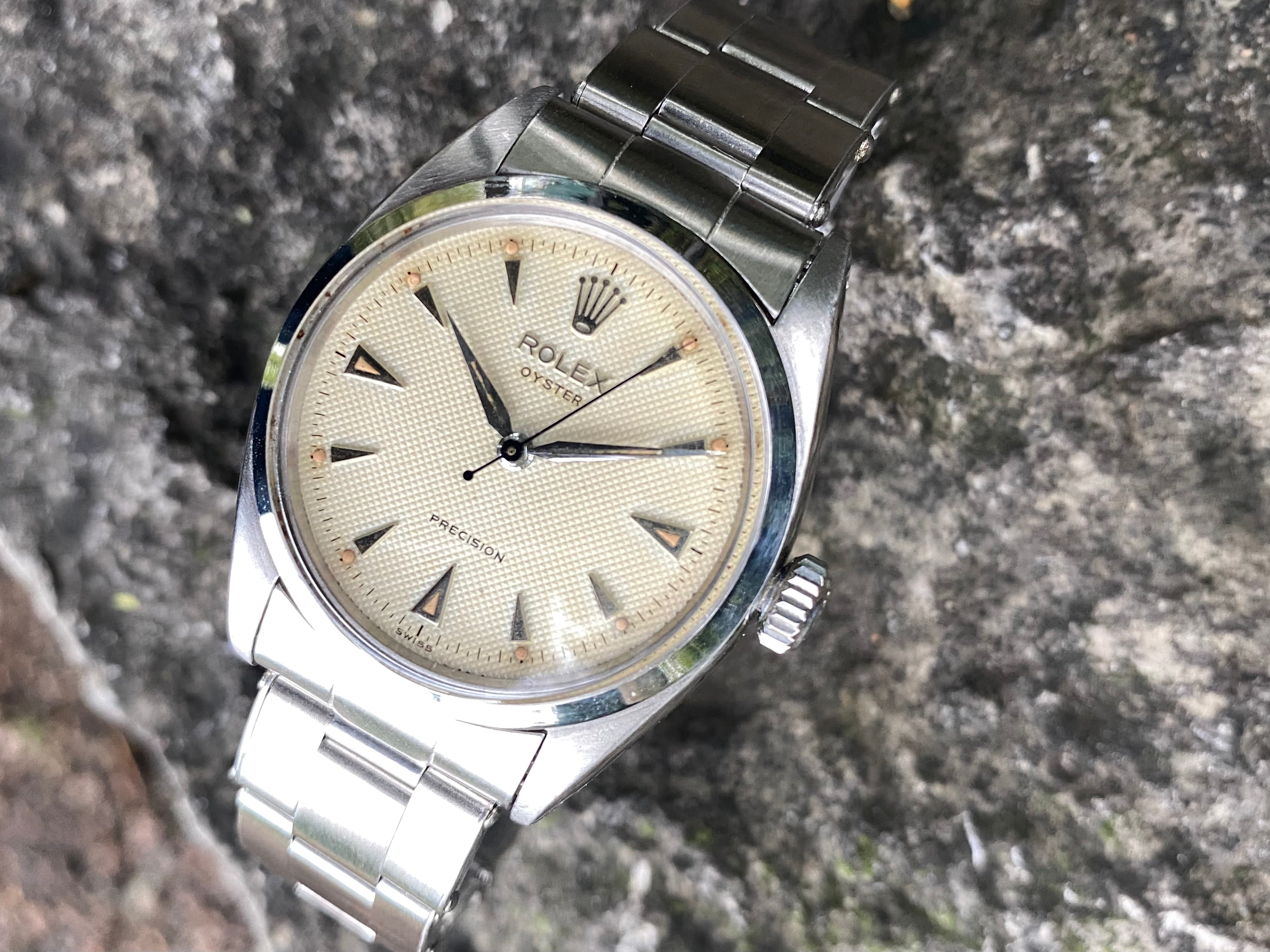 1954 Rolex Oyster Precision with stunning honeycomb dial *SERVICED