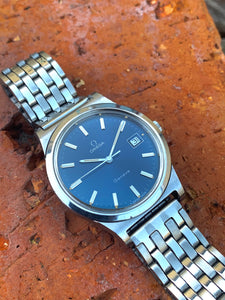 1974 Omega Genéve with lovely blue dial