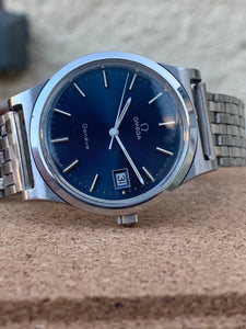 1974 Omega Genéve with lovely blue dial