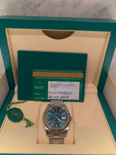 Load image into Gallery viewer, 2017 Rolex Datejust 41 &quot;Bright Blue&quot; dial. With box/cert and receipt