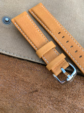 Load image into Gallery viewer, 20mm/18mm HIRSCH &quot;Mariner&quot; Honey Brown Leather