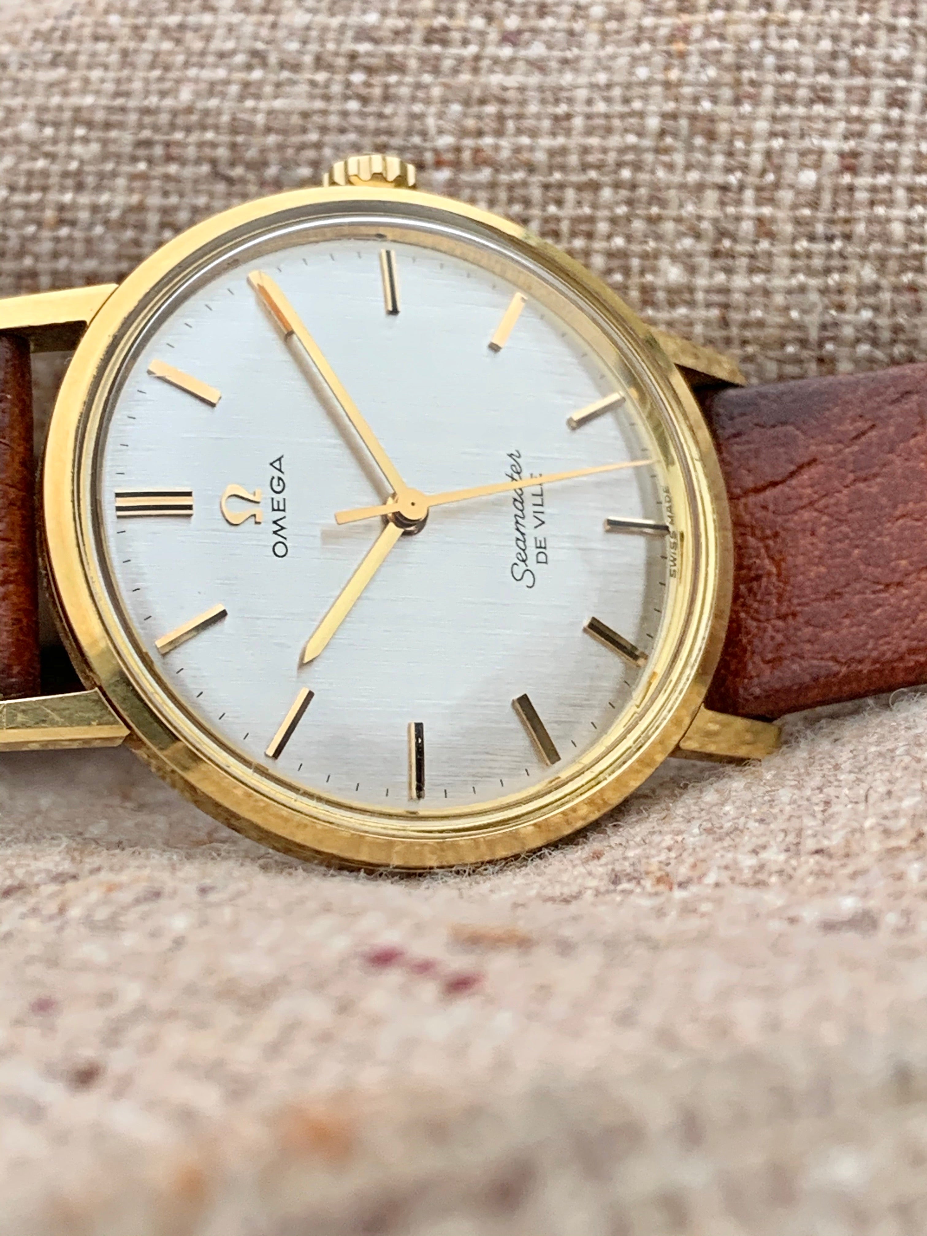 1964 Omega Seamaster De Ville in solid 18ct gold and silky 1964 Omega Seamaster De Ville in solid 18ct gold and silky