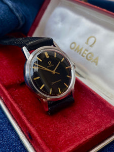1964 Omega Seamaster, black dial. *SERVICED*