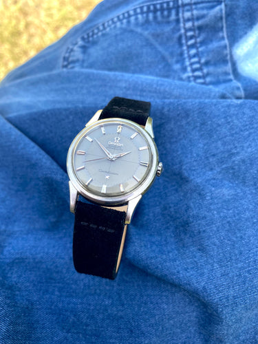 1960 early Omega  ”Pie-Pan” with a lovely grey dial *SERVICED*