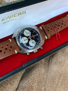 1967/68 Enicar ”Gerhard Mitter” with serviced valjoux 72 and original box