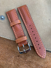 Load image into Gallery viewer, 22mm/20mm HIRSCH &quot;Lucca&quot; Tuscan Calfskin Leather