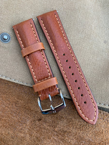 22mm/20mm HIRSCH "Lucca" Tuscan Calfskin Leather