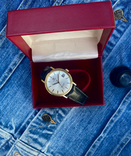 1969 Omega Seamaster Deville with original box and quick-set *SERVICED*