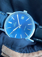 Load image into Gallery viewer, 1974 Omega Genève with lovely blue dial *SERVICED*