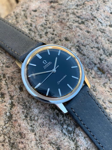 1966 Omega automatic Seamaster gilt black dial