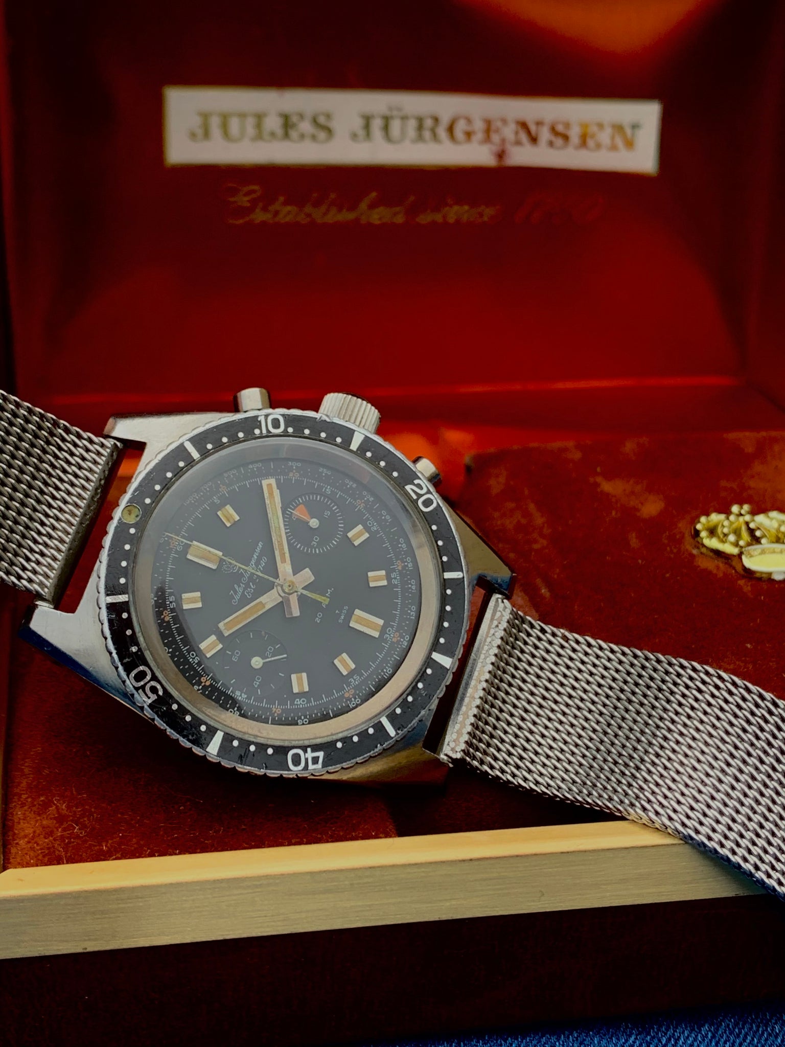 1960 Rare Jules Jürgensen with inner and outer boxes WOFS Watches